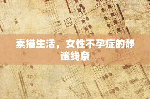 素描生活，女性不孕症的静谧线条