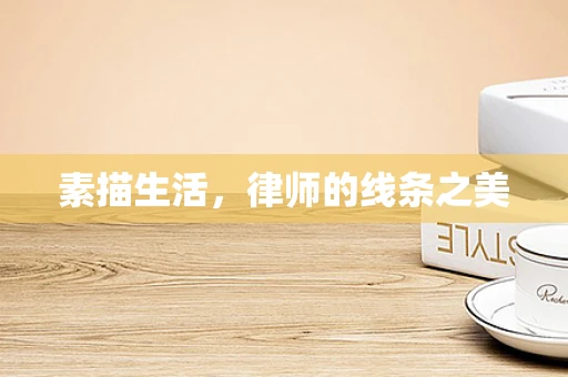 素描生活，律师的线条之美