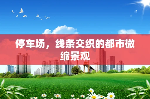 停车场，线条交织的都市微缩景观