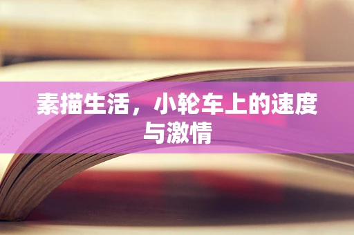 素描生活，小轮车上的速度与激情