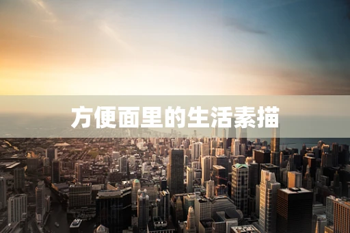 方便面里的生活素描