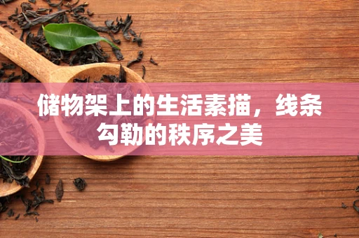 储物架上的生活素描，线条勾勒的秩序之美