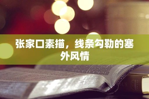 张家口素描，线条勾勒的塞外风情