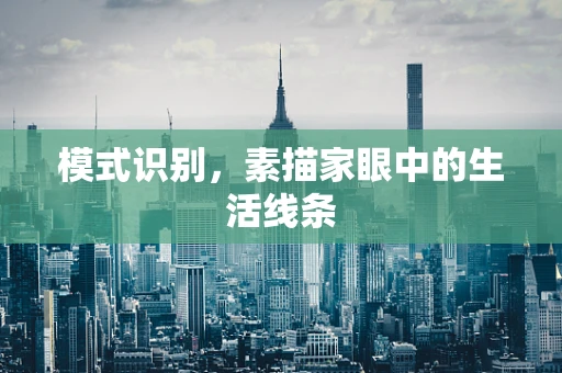 模式识别，素描家眼中的生活线条