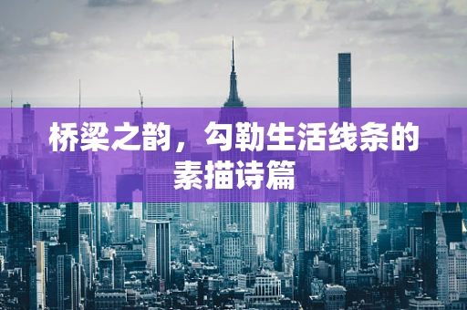 桥梁之韵，勾勒生活线条的素描诗篇