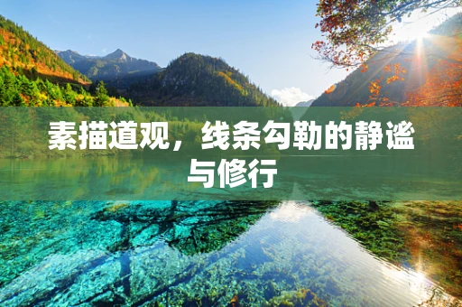 素描道观，线条勾勒的静谧与修行