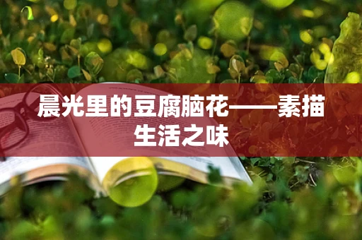 晨光里的豆腐脑花——素描生活之味