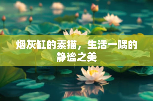 烟灰缸的素描，生活一隅的静谧之美