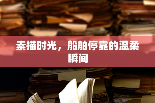 素描时光，船舶停靠的温柔瞬间