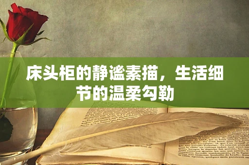 床头柜的静谧素描，生活细节的温柔勾勒
