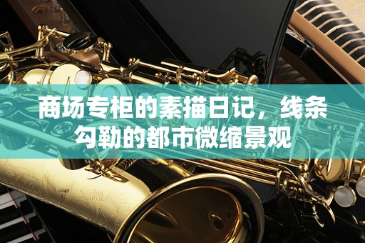 商场专柜的素描日记，线条勾勒的都市微缩景观