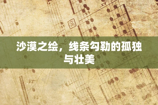 沙漠之绘，线条勾勒的孤独与壮美