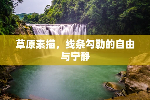 草原素描，线条勾勒的自由与宁静