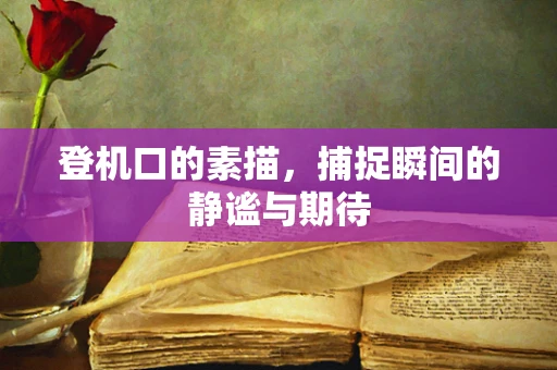 登机口的素描，捕捉瞬间的静谧与期待