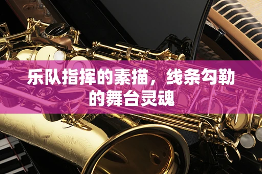 乐队指挥的素描，线条勾勒的舞台灵魂