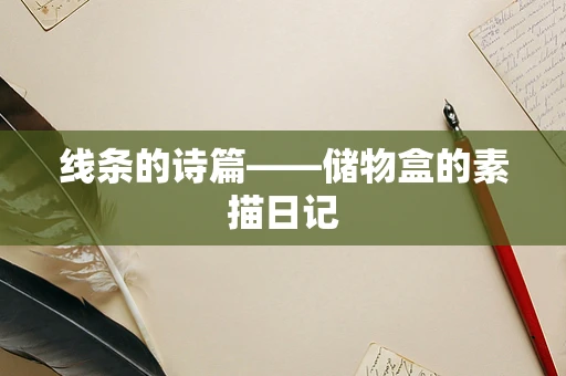 线条的诗篇——储物盒的素描日记