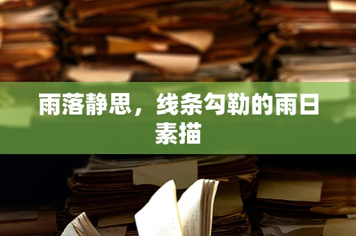 雨落静思，线条勾勒的雨日素描