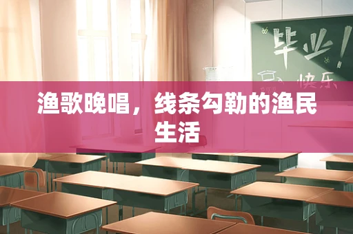 渔歌晚唱，线条勾勒的渔民生活