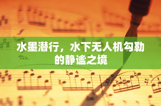 水墨潜行，水下无人机勾勒的静谧之境