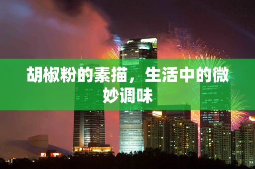 胡椒粉的素描，生活中的微妙调味