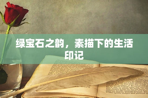 绿宝石之韵，素描下的生活印记