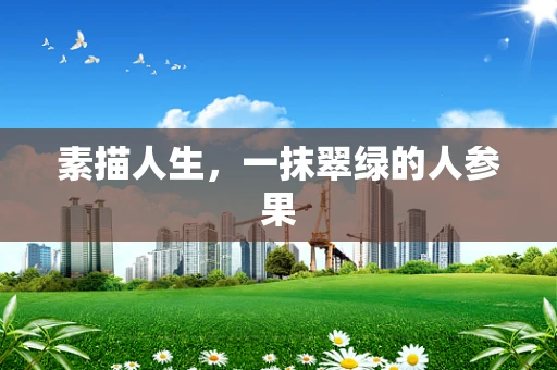 素描人生，一抹翠绿的人参果