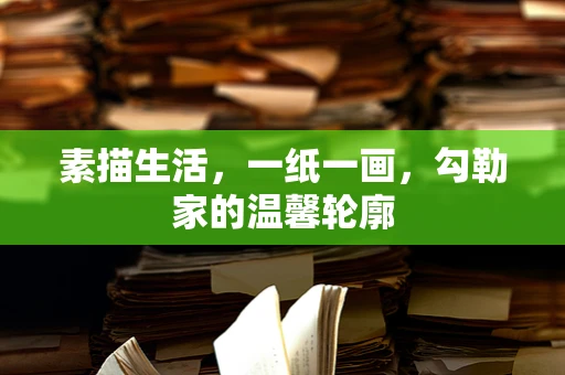 素描生活，一纸一画，勾勒家的温馨轮廓