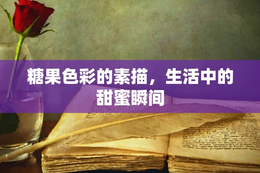 糖果色彩的素描，生活中的甜蜜瞬间