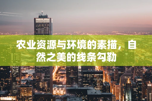 农业资源与环境的素描，自然之美的线条勾勒