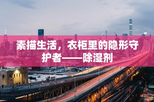 素描生活，衣柜里的隐形守护者——除湿剂