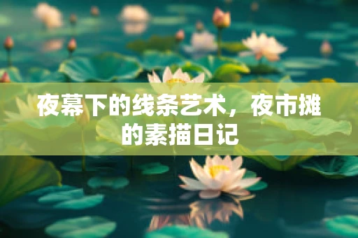 夜幕下的线条艺术，夜市摊的素描日记