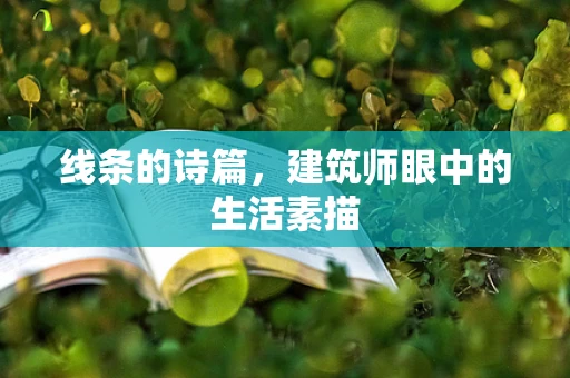 线条的诗篇，建筑师眼中的生活素描