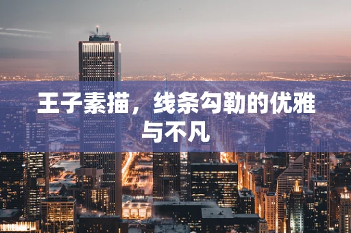 王子素描，线条勾勒的优雅与不凡