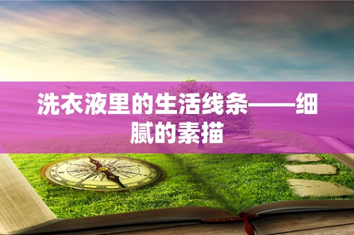 洗衣液里的生活线条——细腻的素描