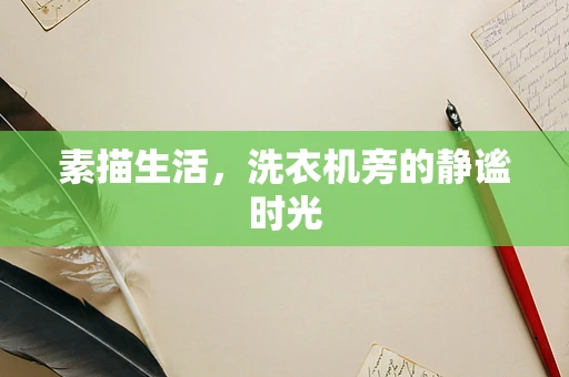 素描生活，洗衣机旁的静谧时光