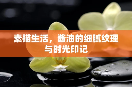 素描生活，酱油的细腻纹理与时光印记