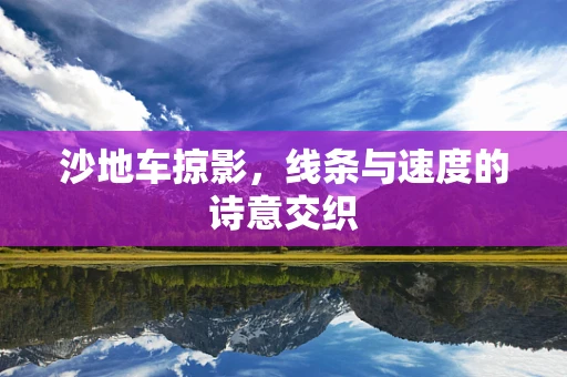 沙地车掠影，线条与速度的诗意交织