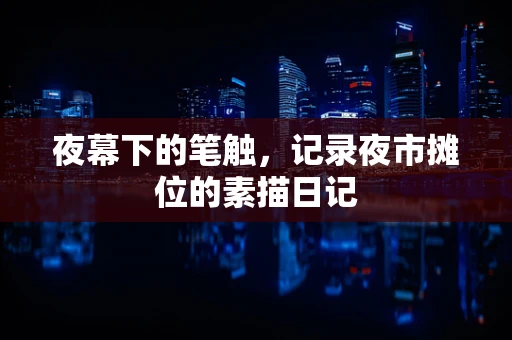 夜幕下的笔触，记录夜市摊位的素描日记