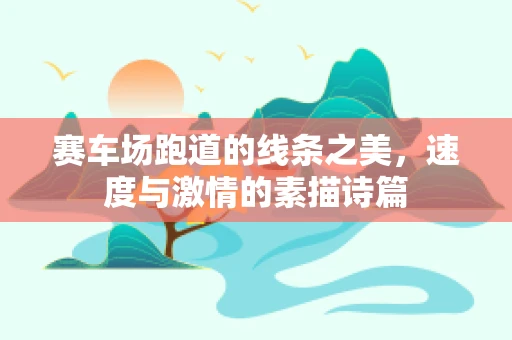 赛车场跑道的线条之美，速度与激情的素描诗篇