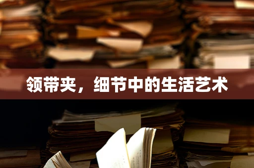 领带夹，细节中的生活艺术
