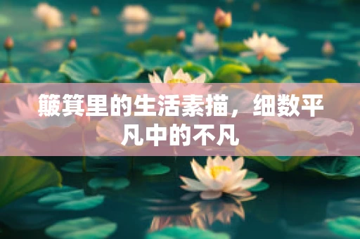 簸箕里的生活素描，细数平凡中的不凡