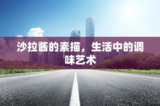 沙拉酱的素描，生活中的调味艺术