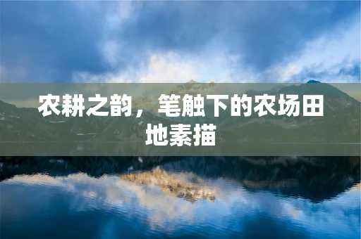 农耕之韵，笔触下的农场田地素描