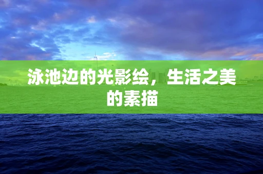 泳池边的光影绘，生活之美的素描