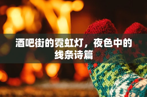 酒吧街的霓虹灯，夜色中的线条诗篇
