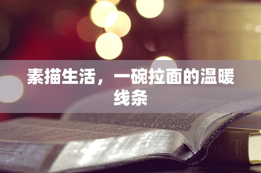 素描生活，一碗拉面的温暖线条