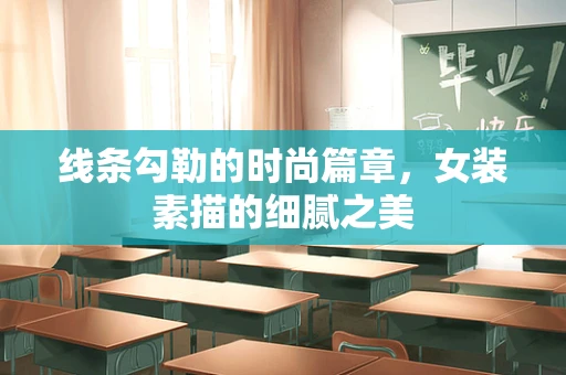线条勾勒的时尚篇章，女装素描的细腻之美