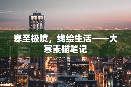 寒至极境，线绘生活——大寒素描笔记