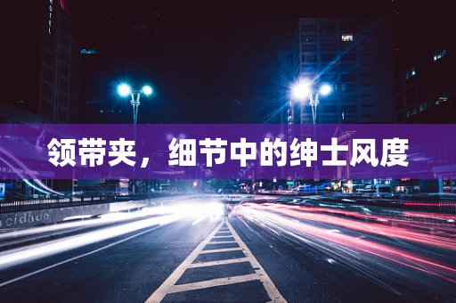 领带夹，细节中的绅士风度