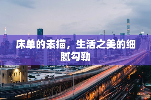 床单的素描，生活之美的细腻勾勒